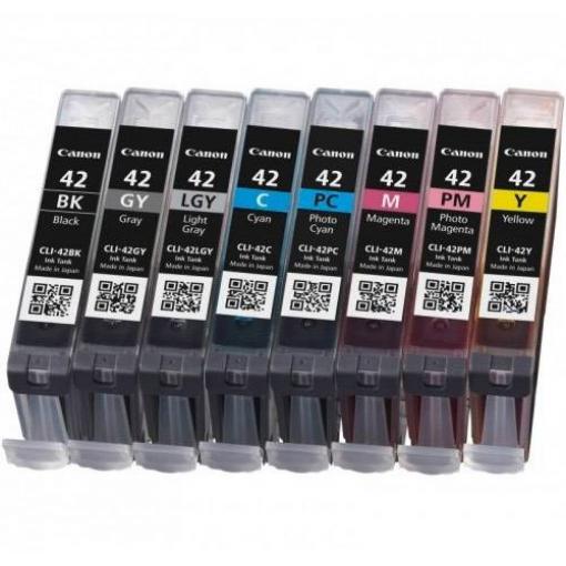 Canon Ink CLI-42 originál kombinované balení černá, azurová, purppurová, žlutá, foto azurová, foto purpurová, šedá, světlá zelená 6384B010