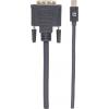 Manhattan Mini-DisplayPort / DVI kabelový adaptér Mini DisplayPort konektory, DVI-D 24+1pol. Zástrčka 1.80 m černá 152150 fóliové stínění, kulatý, UL