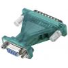 LogiLink sériový adaptér [1x USB 2.0 zástrčka A - 1x D-SUB zástrčka 9pólová, D-SUB zástrčka 25pólová] 1.3 m zelená