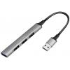 LogiLink UA0391 USB Hub 4 porty USB-A USB 3.0 5 GBit/s hliníkově šedá UA0391