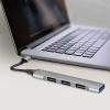 LogiLink UA0391 USB Hub 4 porty USB-A USB 3.0 5 GBit/s hliníkově šedá UA0391