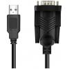 LogiLink sériový adaptér [1x USB 2.0 zástrčka A - 1x D-SUB zástrčka 9pólová] 1.5 m černá