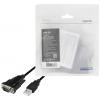 LogiLink sériový adaptér [1x USB 2.0 zástrčka A - 1x D-SUB zástrčka 9pólová] 1.5 m černá
