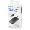 LogiLink UA0396 USB Hub 4 porty USB-A USB 3.2 Gen1 5 GBit/s černá UA0396