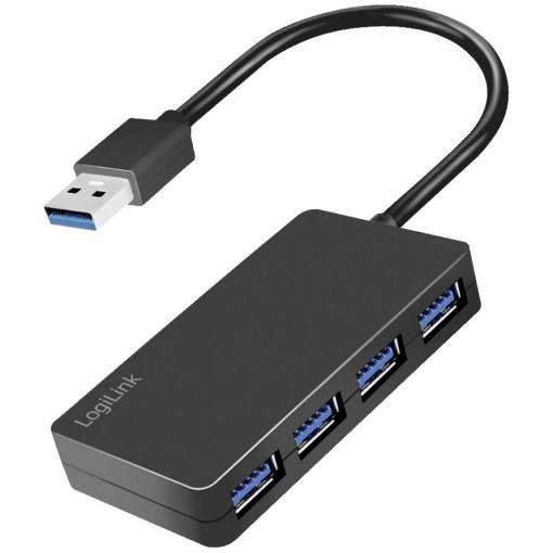 LogiLink UA0396 USB Hub 4 porty USB-A USB 3.2 Gen1 5 GBit/s černá UA0396