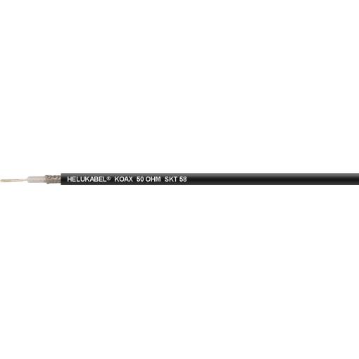 HELU 400313 koaxiální kabel, vnější Ø: 5.00 mm, 50 Ω, černá, 500 m