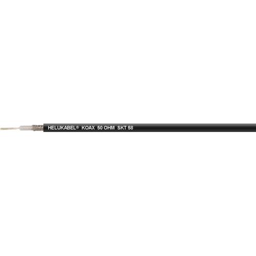 HELU 400313 koaxiální kabel, vnější Ø: 5.00 mm, 50 Ω, černá, 100 m