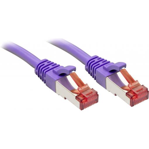 LINDY 47829 RJ45 síťové kabely, propojovací kabely CAT 6 S/FTP 15.00 m fialová s ochranou 1 ks