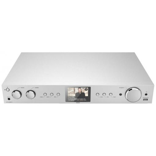 Hama 00054252 stolní rádio, internetové, DAB+, DAB, FM, Bluetooth, USB, Wi-Fi, internet, stříbrná