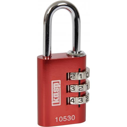 Kasp K10530REDD visací zámek 30 mm červená na heslo