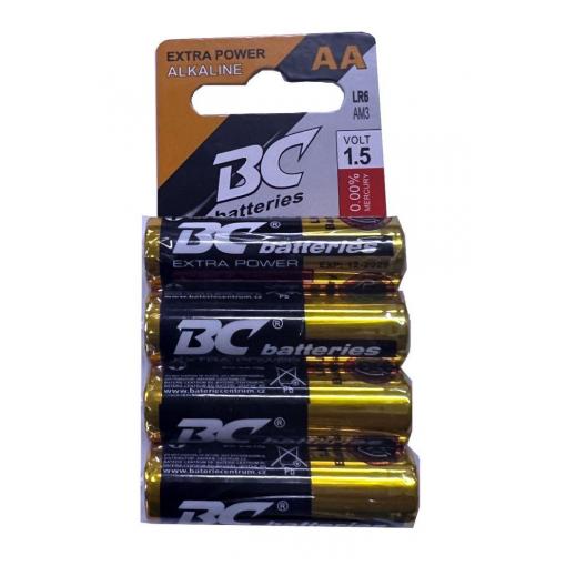 Alkalické baterie BC Batteries AA (LR6) 1,5 V, balení 4 ks