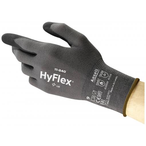 Ansell 11840R090-1P HyFlex® nylon, Spandex® pracovní rukavice Velikost rukavic: 9 EN 388:2016, EN 420-2003, EN 407:2020, EN 388-2003, EN 21420:2020, EN 407-04