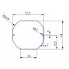 scaleo systems VV-210130-0-C krabice na elektroniku do duté stěny (d x š x v) 48 x 52.5 x 25 mm 1 ks