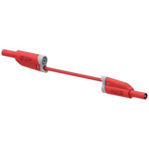 Electro PJP 2717-IEC-CD1-100R měřicí kabel lamelová zástrčka 4 mm lamelová zástrčka 4 mm 1.00 m červená 1 ks