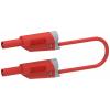 Electro PJP 2717-IEC-CD1-50R měřicí kabel lamelová zástrčka 4 mm lamelová zástrčka 4 mm 50 cm červená 1 ks
