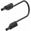 Electro PJP 240-IEC-CD1-100N měřicí kabel lamelová zástrčka 2 mm lamelová zástrčka 2 mm 1.00 m černá 1 ks