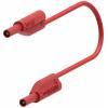Electro PJP 240-IEC-CD1-100R měřicí kabel lamelová zástrčka 2 mm lamelová zástrčka 2 mm 1.00 m červená 1 ks