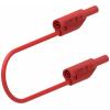 Electro PJP 240-IEC-CD1-100R měřicí kabel lamelová zástrčka 2 mm lamelová zástrčka 2 mm 1.00 m červená 1 ks