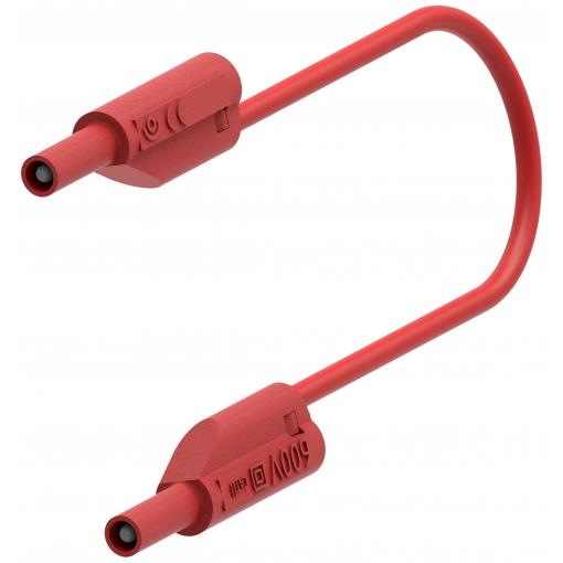 Electro PJP 240-IEC-CD1-100R měřicí kabel lamelová zástrčka 2 mm lamelová zástrčka 2 mm 1.00 m červená 1 ks