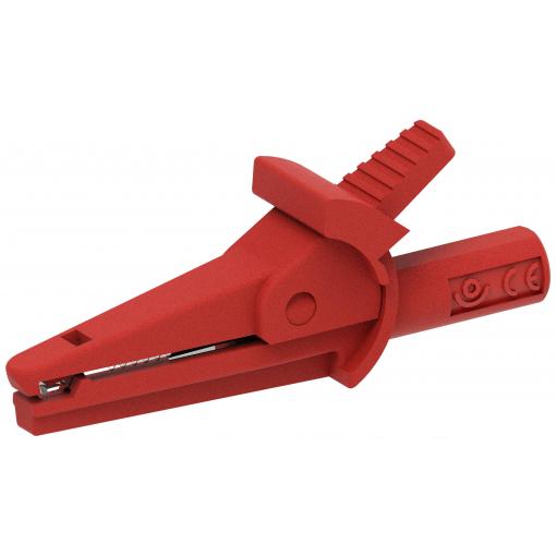Electro PJP 5002-IEC-d4-CD1-R krokosvorka červená Upínací rozsah max.: 9 mm Délka: 51 mm 1 ks