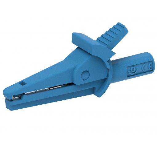 Electro PJP 5002-IEC-d4-CD1-Bl krokosvorka modrá Upínací rozsah max.: 9 mm Délka: 51 mm 1 ks