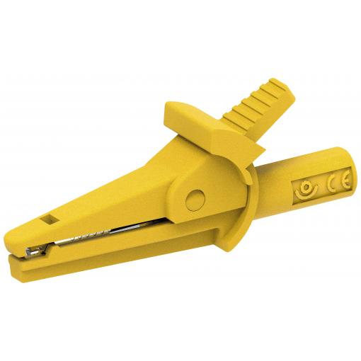 Electro PJP 5002-IEC-d4-CD1-J krokosvorka žlutá Upínací rozsah max.: 9 mm Délka: 51 mm 1 ks