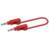 Electro PJP 2217/600V-CD1-50R měřicí kabel banánková zástrčka banánková zástrčka 0.50 m červená 1 ks