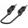 Electro PJP 2117-CD1-50N měřicí kabel banánková zástrčka banánková zástrčka 50 cm černá 1 ks