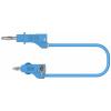 Electro PJP 2117-CD1-50Bl měřicí kabel banánková zástrčka banánková zástrčka 50 cm modrá 1 ks