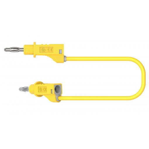 Electro PJP 2117-CD1-200J měřicí kabel banánková zástrčka banánková zástrčka 2.00 m žlutá 1 ks