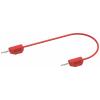 Electro PJP 214-CD1-50R měřicí kabel banánková zástrčka banánková zástrčka 0.50 m červená 1 ks