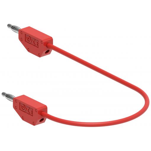 Electro PJP 214-CD1-50R měřicí kabel banánková zástrčka banánková zástrčka 0.50 m červená 1 ks