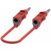 Electro PJP 2117-CD1-50R měřicí kabel banánková zástrčka banánková zástrčka 50 cm červená 1 ks