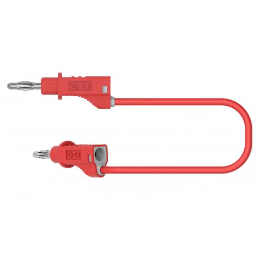 Electro PJP 2110-CD1-50R měřicí kabel banánková zástrčka banánková zástrčka 50 cm červená 1 ks