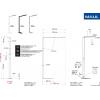 Maul MAULsirius 8259290 LED stojací lampa s detektorem pohybu LED pevně vestavěné LED 64 W černá
