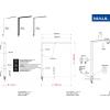 Maul MAULsirius 8259302 LED stolní lampa LED Světelný zdroj může vyměnit kvalifikovaný elektrikář 79 W bílá