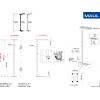 Maul MAULjaval 8258490 Stojací LED lampa LED pevně vestavěné LED 64 W černá