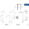 Maul MAULjaval 8258302 LED stolní lampa LED Světelný zdroj může vyměnit kvalifikovaný elektrikář 64 W bílá