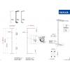 Maul MAULjuvis 8258690 LED stojací lampa s detektorem pohybu LED pevně vestavěné LED 64 W černá