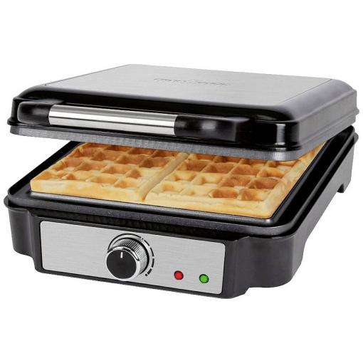 Profi Cook PC-WA 1241 vaflovač ochrana proti přehřátí, indikátor, nepřilnavý povlak, plynulý regulátor teploty černá