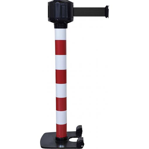 VISO RXLO1050RBBK Červeno/bílá sada popruhů k ploché kabce, černá (Ø x v) 80 mm x 99 cm
