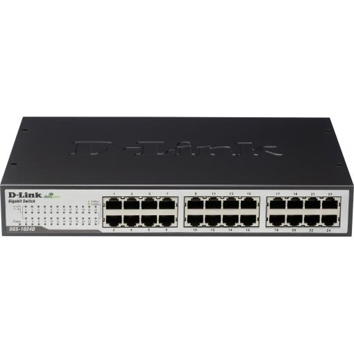 D-Link DGS-1024D/E D-Link DGS 1024D - Switch - 24 x 10/100/1000 síťový switch 24 portů 1 GBit/s