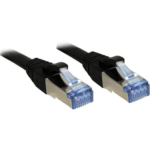 LINDY 47185 RJ45 síťové kabely, propojovací kabely CAT 6A S/FTP 20.00 m černá s ochranou 1 ks