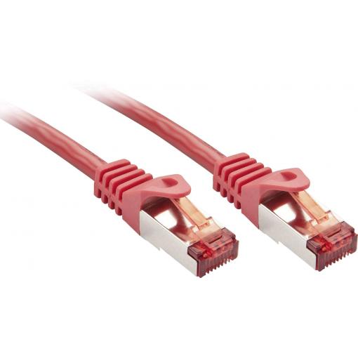 LINDY 47364 RJ45 síťové kabely, propojovací kabely CAT 6 S/FTP 2.00 m červená 1 ks