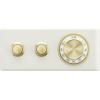 Sangean RA-101 A500524 Akumulátorové rádio, FM, Bluetooth, AUX, s akumulátorem, Ivory , zlatá