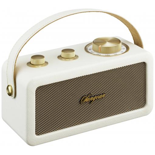 Sangean RA-101 A500524 Akumulátorové rádio, FM, Bluetooth, AUX, s akumulátorem, Ivory , zlatá