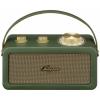 Sangean RA-101 A500523 Akumulátorové rádio, FM, Bluetooth, AUX, s akumulátorem, zelená, zlatá