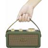 Sangean RA-101 A500523 Akumulátorové rádio, FM, Bluetooth, AUX, s akumulátorem, zelená, zlatá