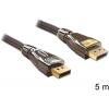 Delock DisplayPort kabel Konektor DisplayPort, Konektor DisplayPort 5.00 m antracitová 82773 Kabel DisplayPort
