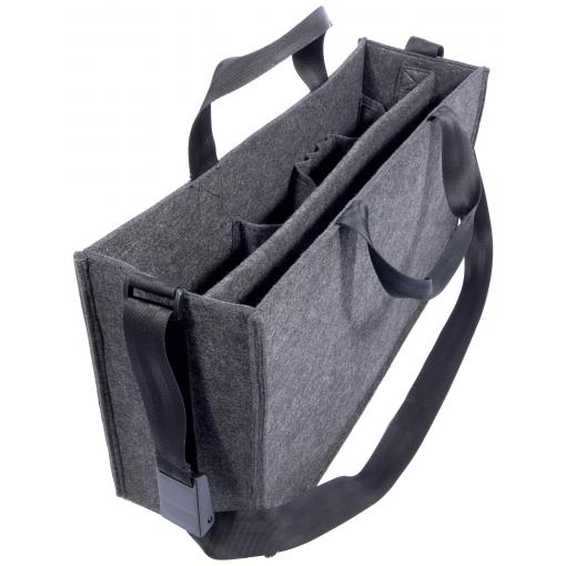 Sigel Taška přes rameno BA411 50 cm x 28 cm x 15 mm tmavě šedá S rukojetí: Ano S ramenním popruhem: Ano